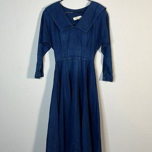 SOLD 💥💥💥Vintage gunne sax denim sailor dress size small